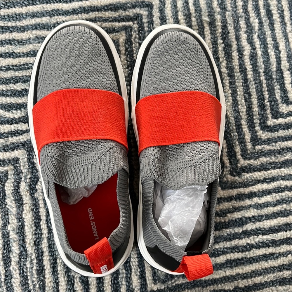NWOT Lands End kids slip on shoes